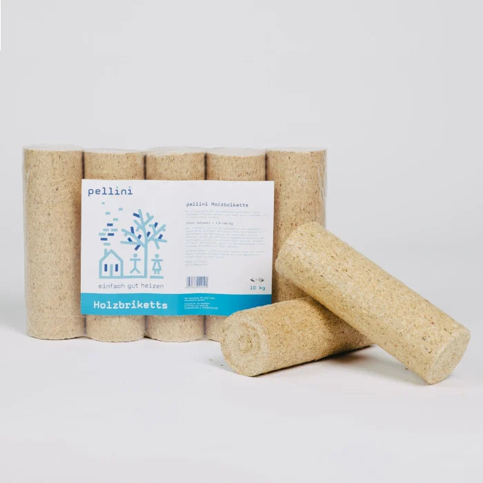 Briquettes de bois (Pellini) sans trou – Palette de 960 Kg