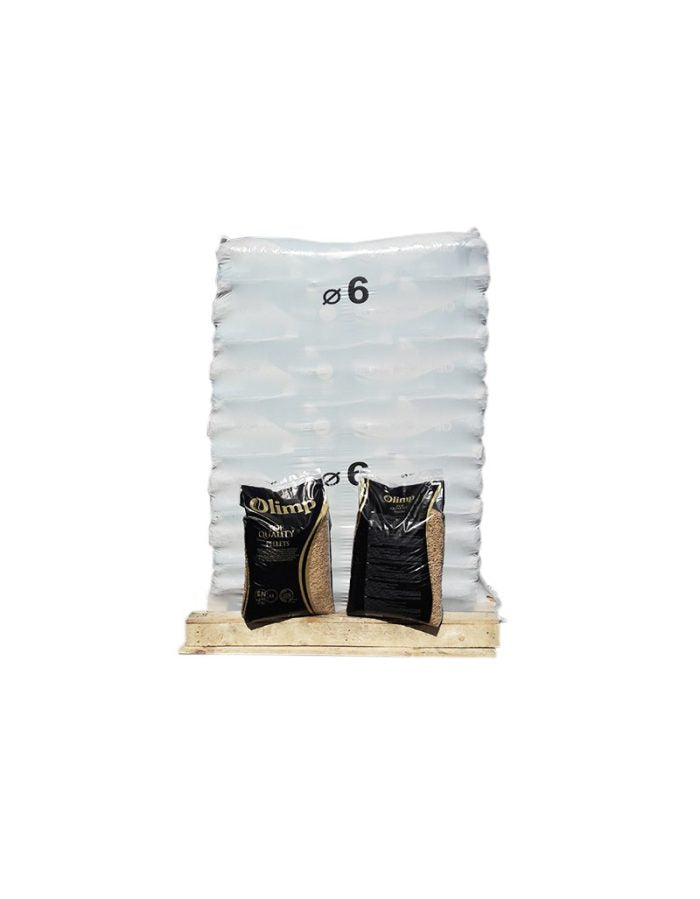 Granulés OLIMP Din+, EN+A1 – Palette de 15 sacs de 15kg
