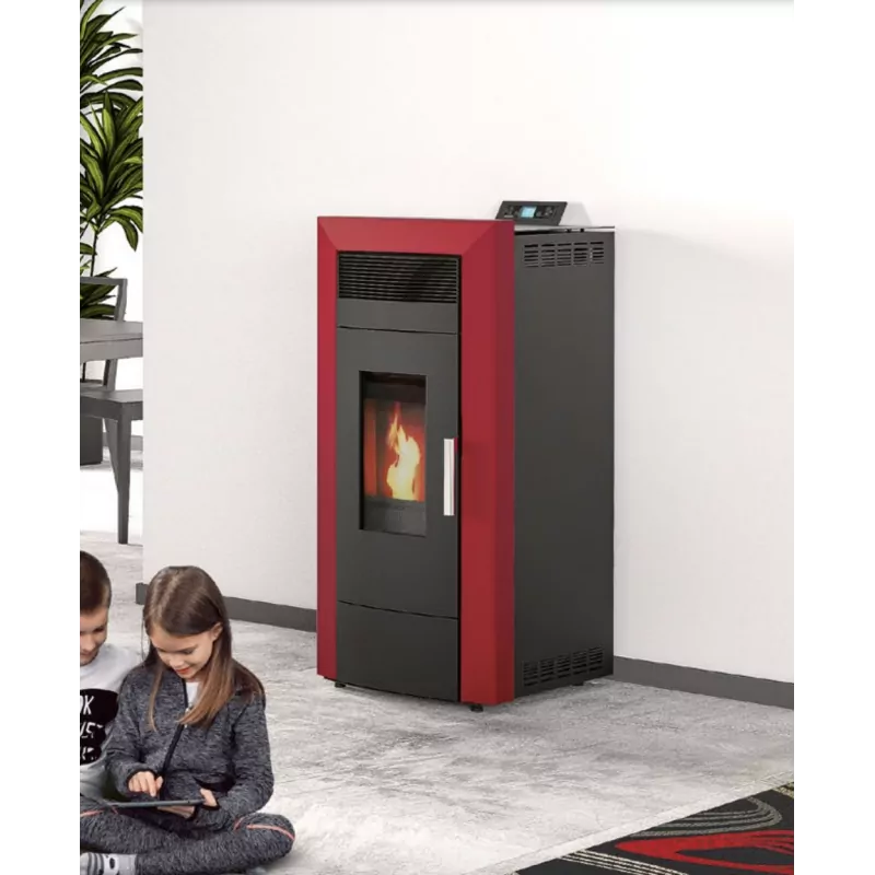 Poêle à granulés hydro Baracuda Commo Plus + Kit de raccordement sortie arrière - 21 Kw