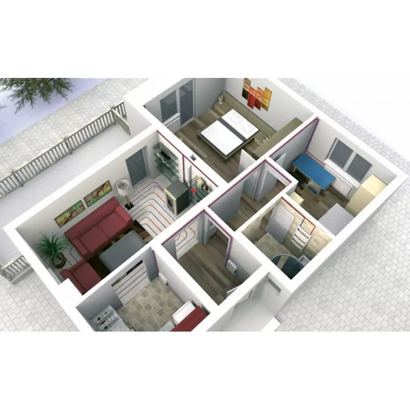 Poêle à granulés hydro Baracuda Commo Plus + Kit de raccordement sortie arrière - 21 Kw