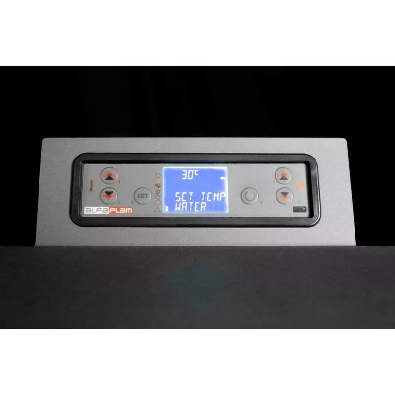 Poêle à granulés hydro Baracuda Commo Plus + Kit de raccordement sortie arrière - 21 Kw