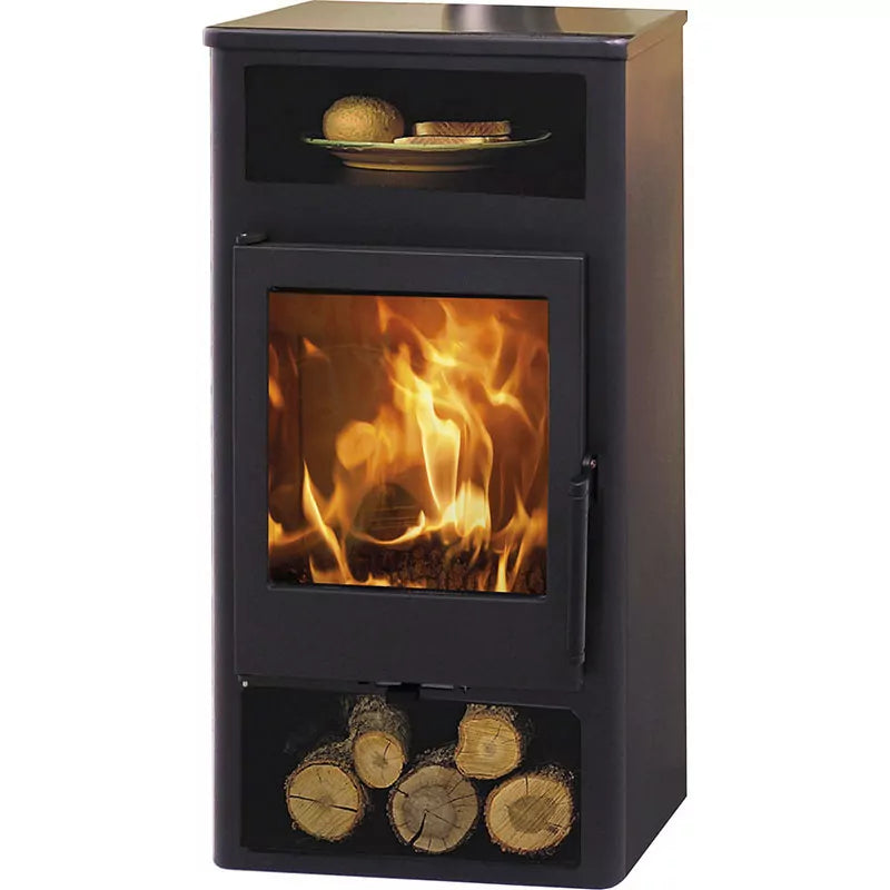 Poêle à bois avec chauffe plat Altea - 5,9 Kw